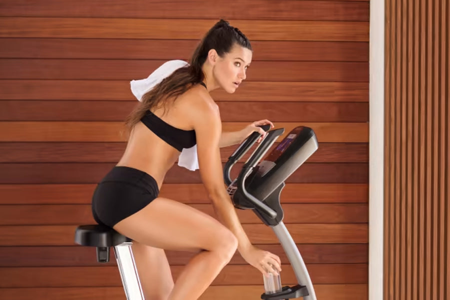 NordicTrack Commercial VU 19 Upright Exercise Bike - Premium Home Gym Equipment for Cardio Workouts, Weight Loss & Fitness Training - Perfect for Home, Office & Small Spaces