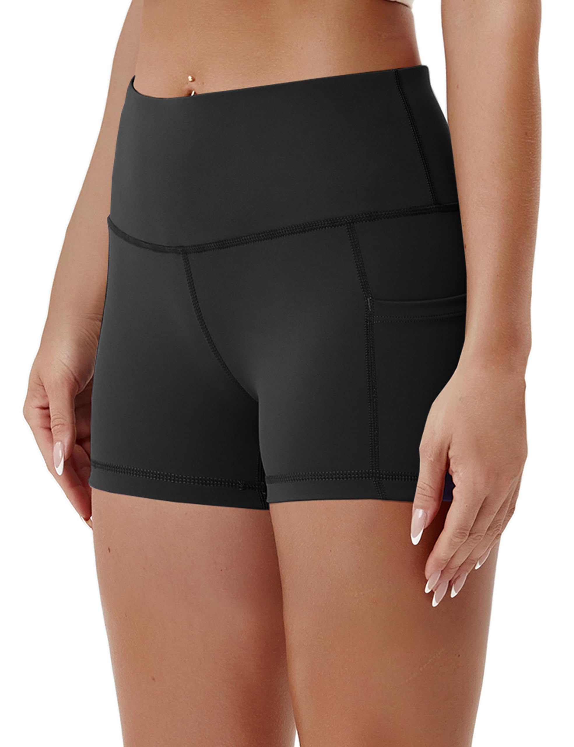BUBBLELIME Women's High Waist Yoga Shorts with Tummy Control - 2.5