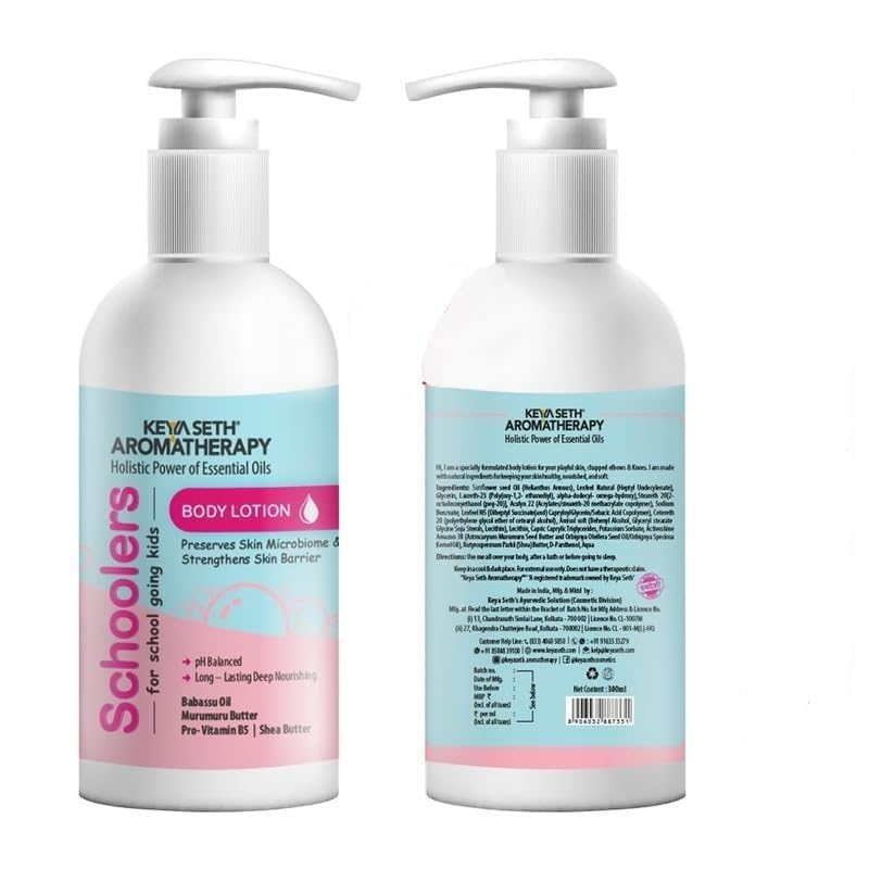 Keya Seth Aromatherapy Body Lotion 300ml - Deep Nourishing & Long-Lasting Moisture for Radiant Skin - Hypoallergenic, Paraben & Mineral Oil Free - Perfect for Dry Skin Care & Daily Hydration