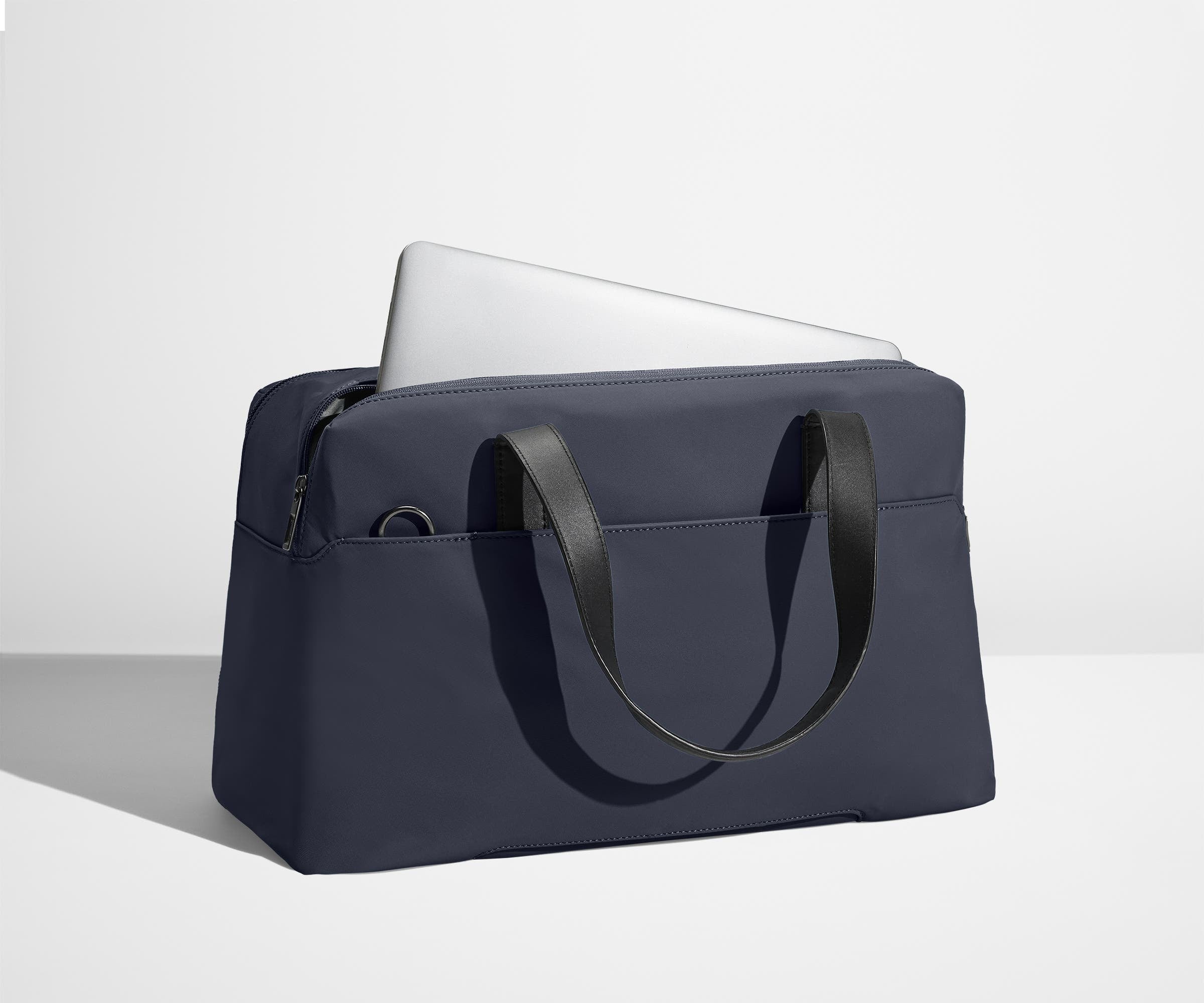 Premium Navy Blue Overnight Bag for Travel & Gym - Durable Carry-On Weekender with Spacious Compartments | Perfect for Business Trips, Gym Essentials & Weekend Getaways