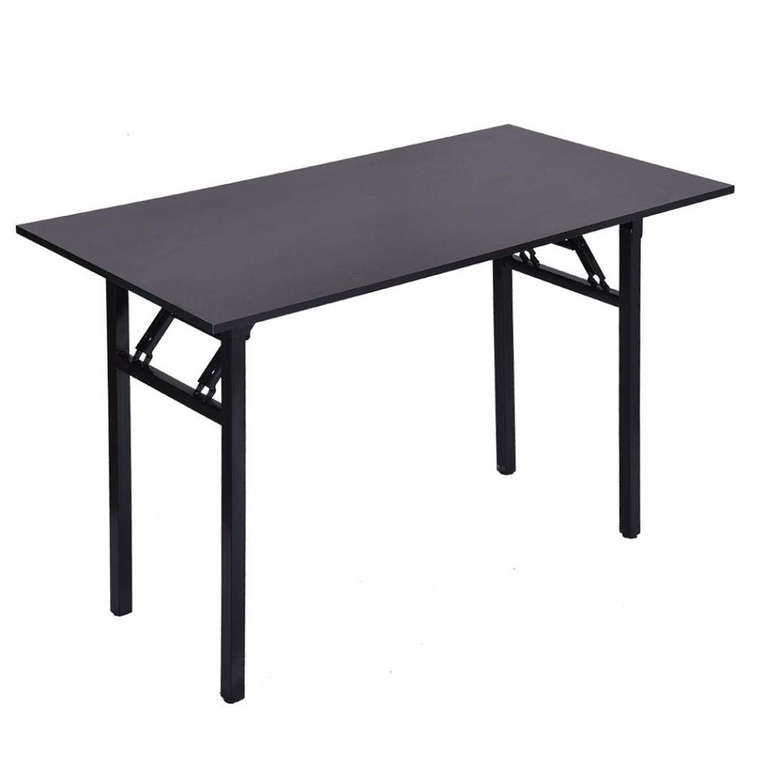 Foldable Dining Table - Modern Metal & Wood Square Kitchen Table | Counter Height Bar Table for Small Spaces | Perfect for Apartments, Breakfast Nooks & Kitchen Islands (No Assembly Required)