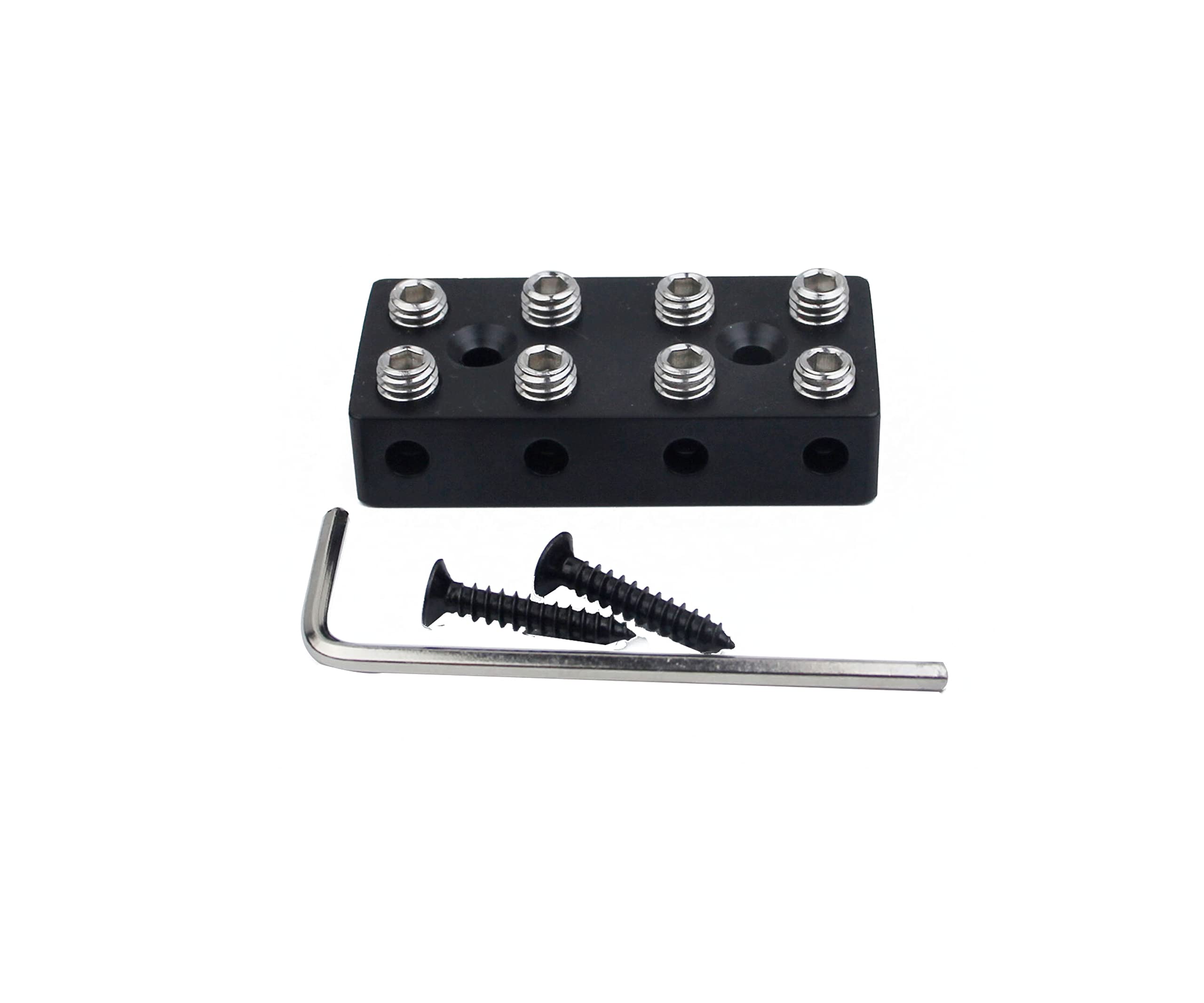 Guyker 4 String Headless Bass Bridge String Lock - Replacement Part for Electric Bass Guitar - Perfect for DIY Repairs & Upgrades