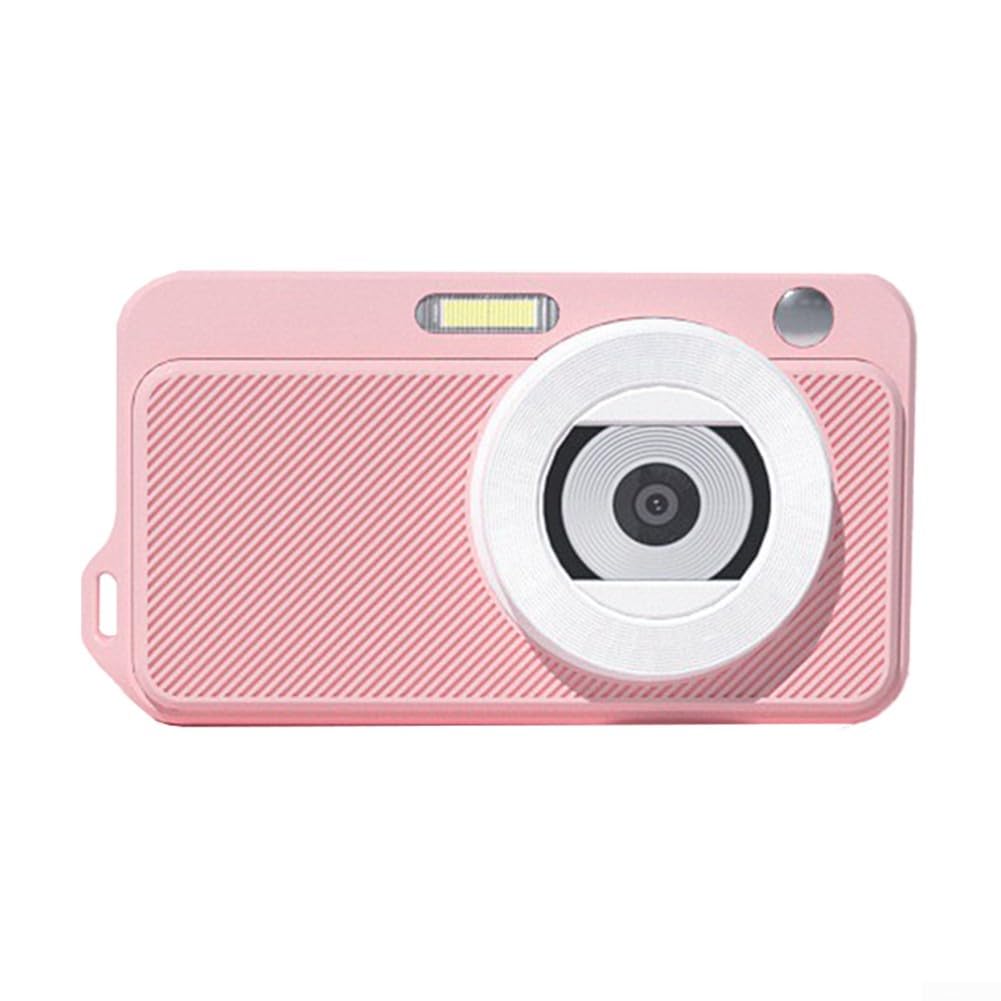 EpheyFIF 4K Vlogging Camera with Autofocus - 16MP Compact Digital Camera for YouTube, Travel & Daily Vlogging | 1080P FHD Video, Dual Lens, Beginner-Friendly (Pink) - Perfect for Content Creation, Family Events & Social Media Sharing
