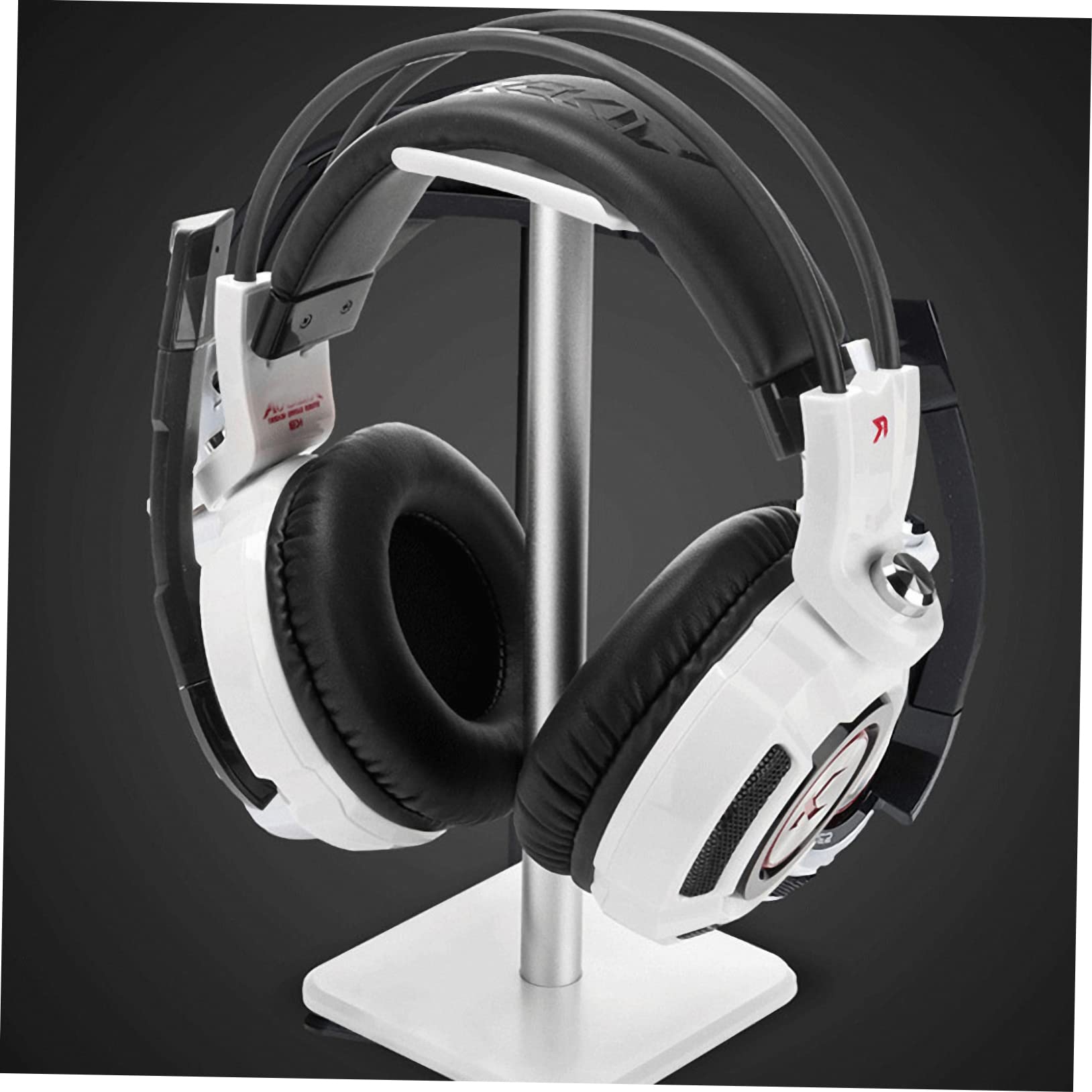 Homoyoyo Metal Headphone Stand Holder - Adjustable Tabletop Headset Rack for Desk, Office, Gaming Setup & Home Organization (1 Pack) - Perfect for Organizing Headphones, Headsets & Accessories on Workstation or Gaming Desk