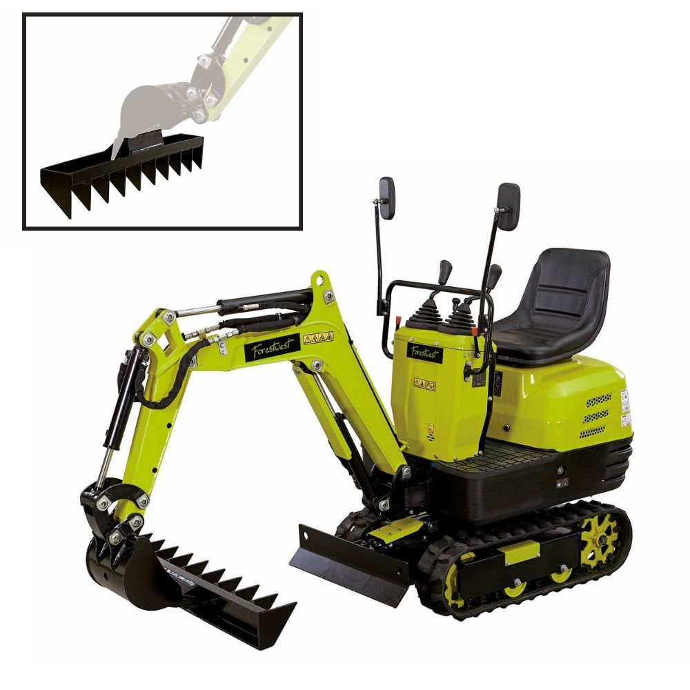 Forestwest Mini Excavator 306cc BM710 - Compact Digging Machine for Landscaping, Trenching & Construction Projects | Durable Small Excavator for Home & Professional Use