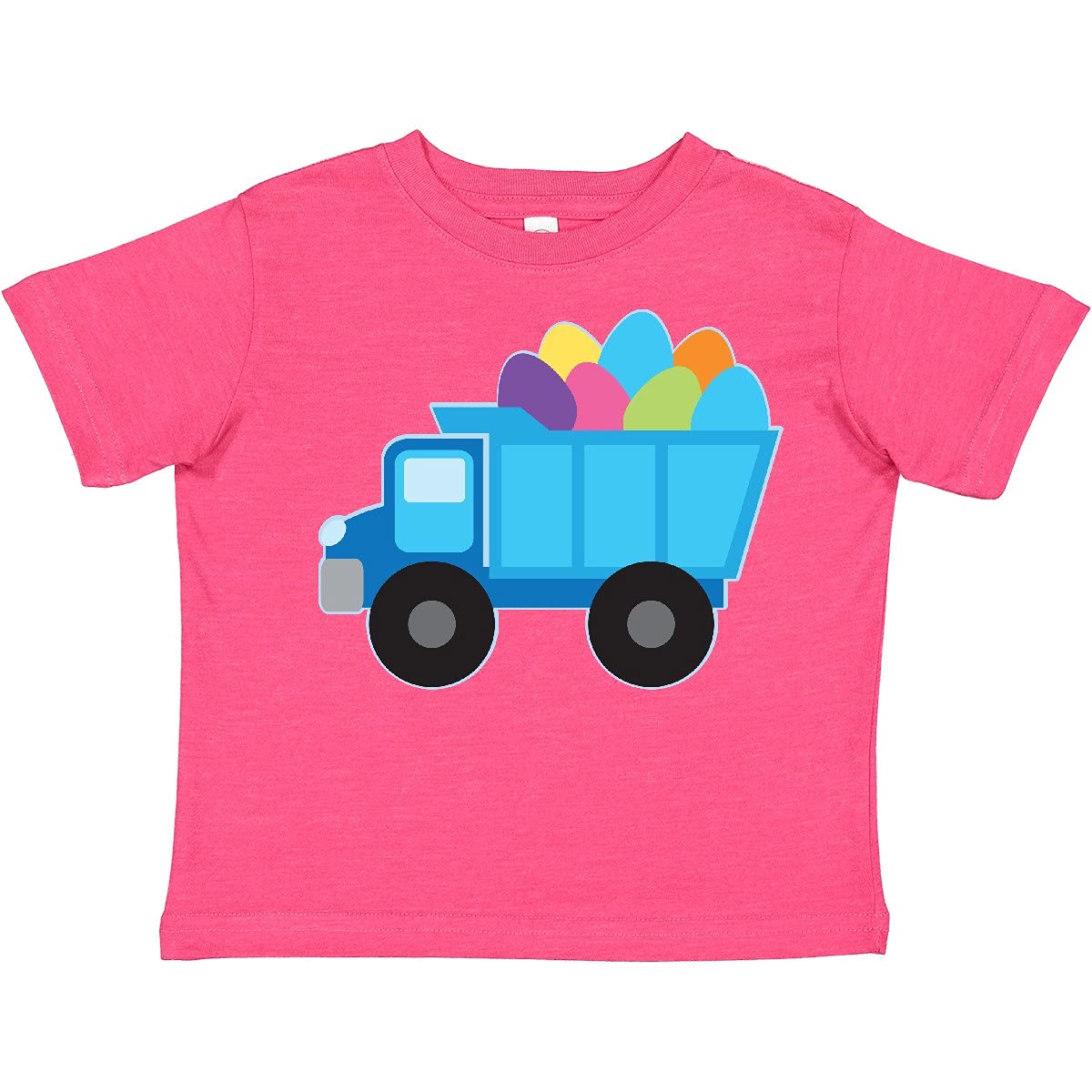 Inktastic Easter Egg Truck Boys Toddler T-Shirt - Cute Easter Outfit for Toddler Boys, Fun Holiday Graphic Tee for Easter Egg Hunts & Spring Celebrations