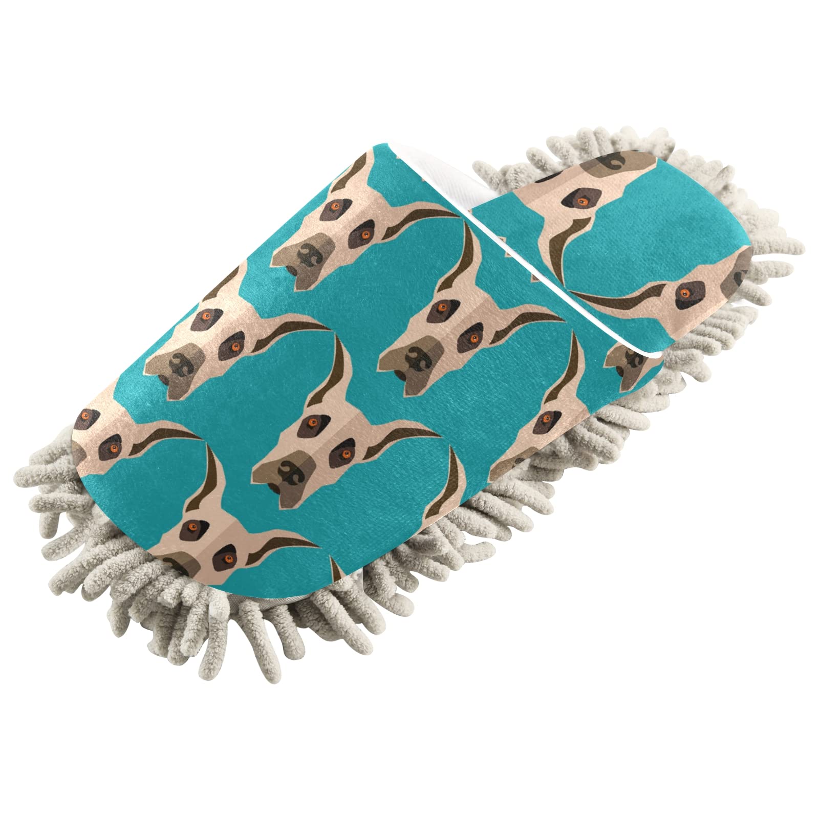Oyihfvs Mop Slippers - Unisex Cleaning Shoes for Home & Spa, Dusting House Slippers Size M-L | Perfect for Floor Cleaning, Pet Hair Removal & Relaxing Footwear