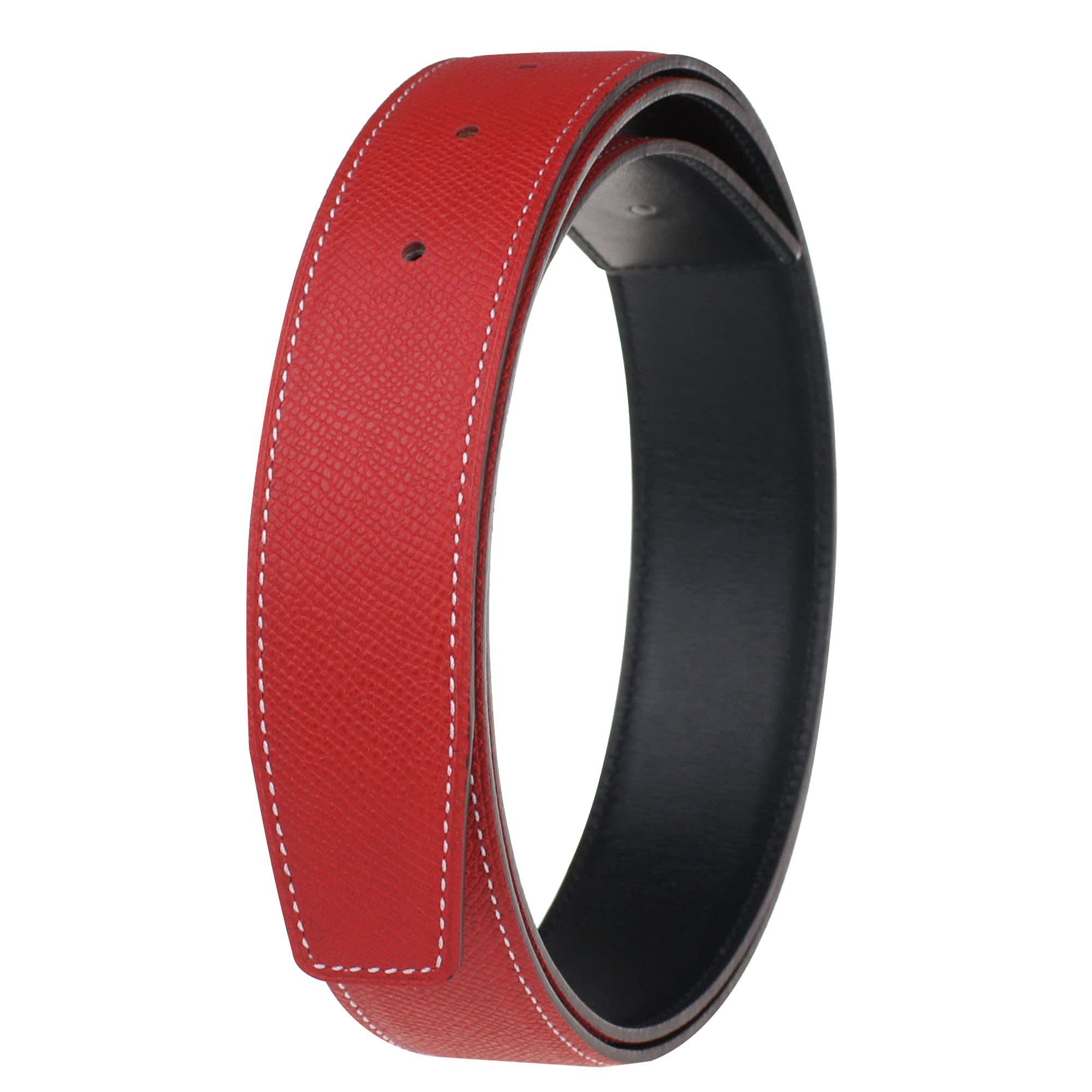 Premium Full Grain Cow Leather Belt Strap - 32mm Wide, No Buckle, Durable Replacement for Men & Women | Ideal for Casual, Business & Formal Wear