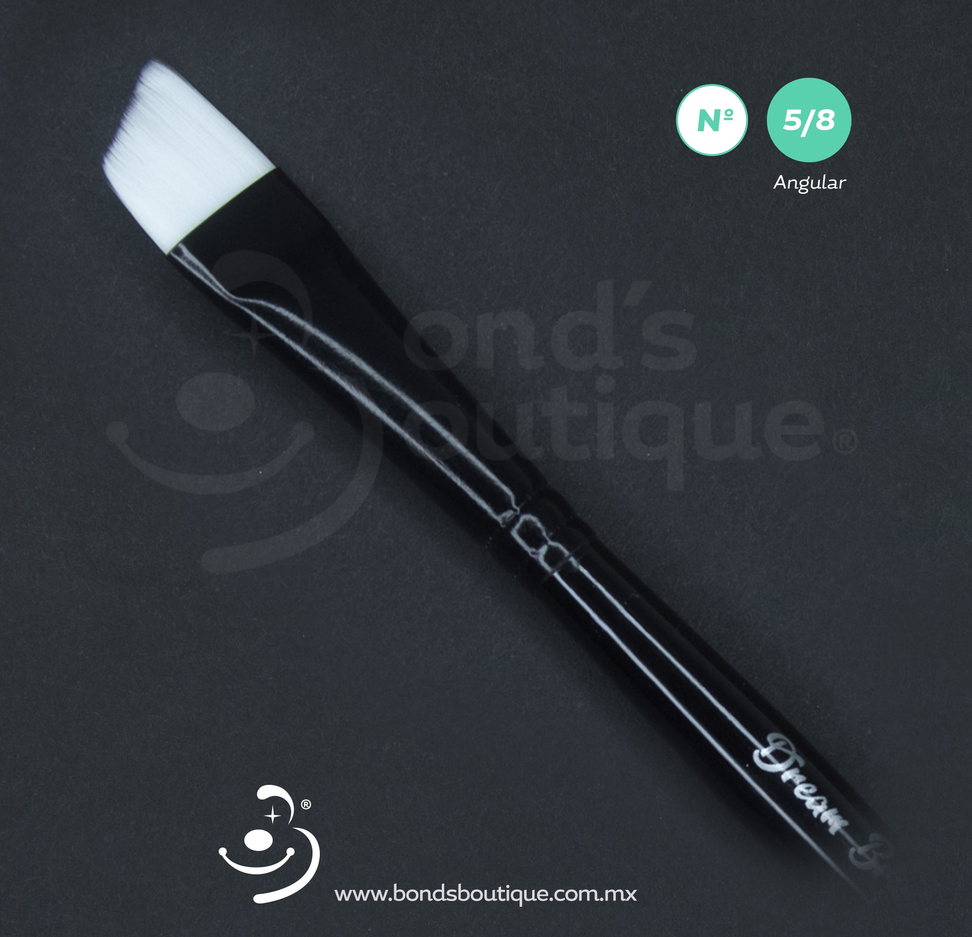 Dream Brush Slanted #5/8 - Professional Angled Makeup Brush for Flawless Foundation & Contouring - Perfect for Everyday Makeup & Special Occasions