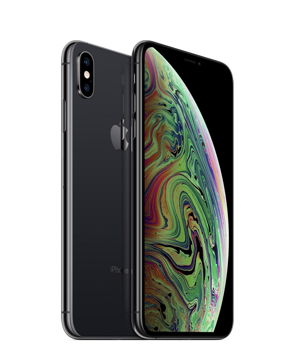 Apple iPhone XS Max 64GB Space Gray (Renewed) - Unlocked GSM Smartphone for AT&T, T-Mobile | Premium Refurbished iPhone for Work, Travel & Daily Use