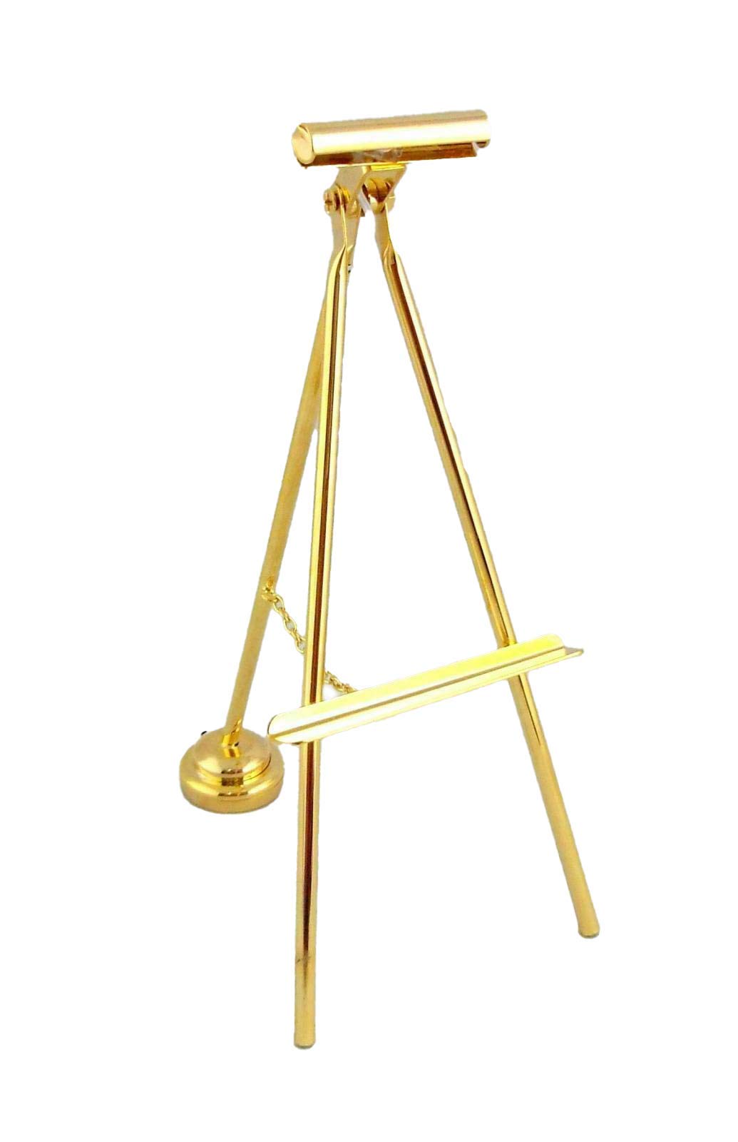Miniature LED Battery Light for Dollhouse - Brass Easel Picture Stand Lamp - Perfect for Dollhouse Lighting, Miniature Displays & Craft Projects
