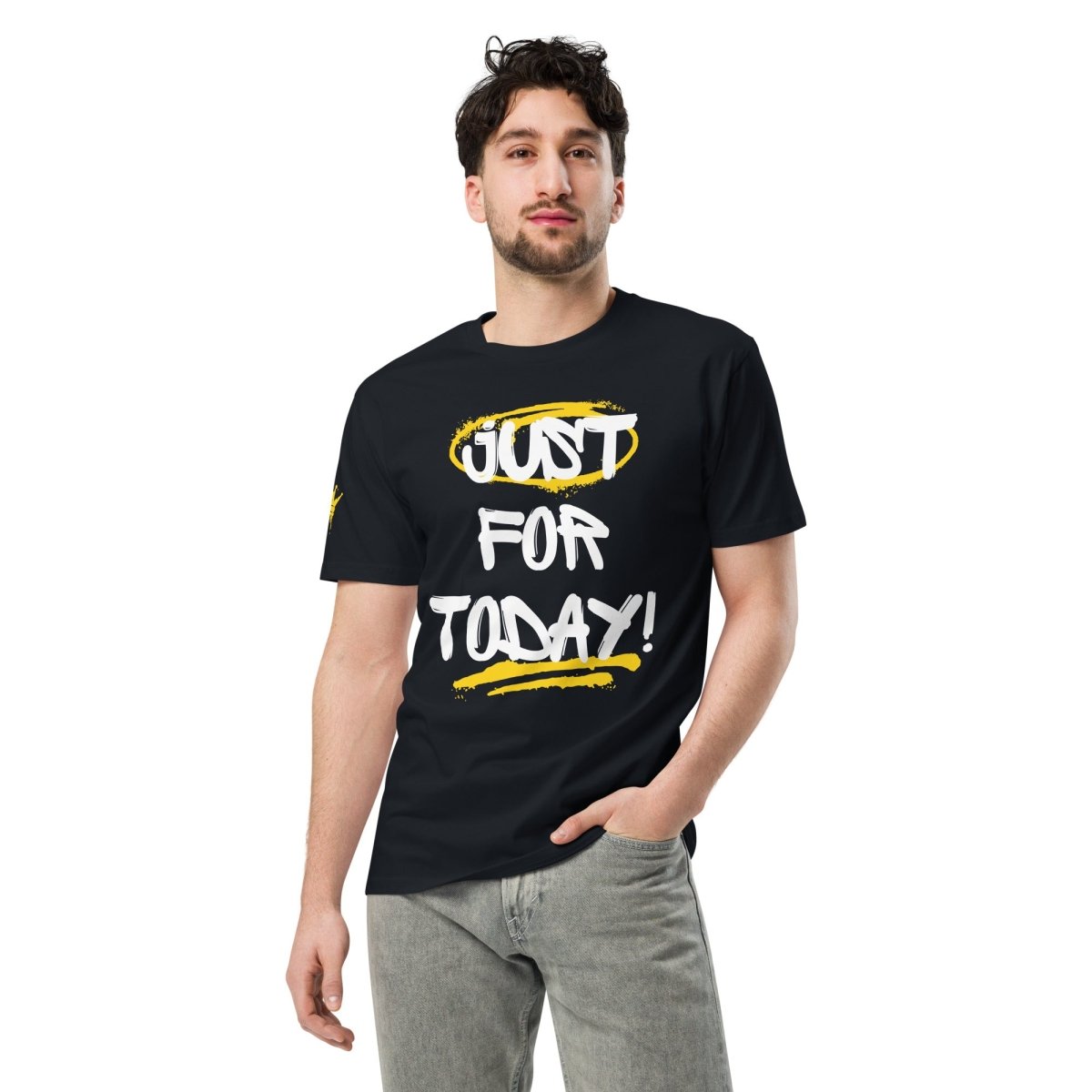Street Sovereign Tee - 'Just for Today' & 'TRY' Edition Graphic T-Shirt for Men | Trendy Streetwear Fashion | Perfect for Casual Wear, Urban Outfits & Music Festivals