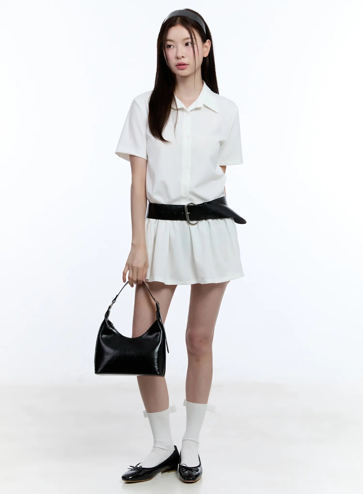 Elegant Collared Frill Mini Dress CU513 - Vintage-Inspired Party & Cocktail Outfit for Women