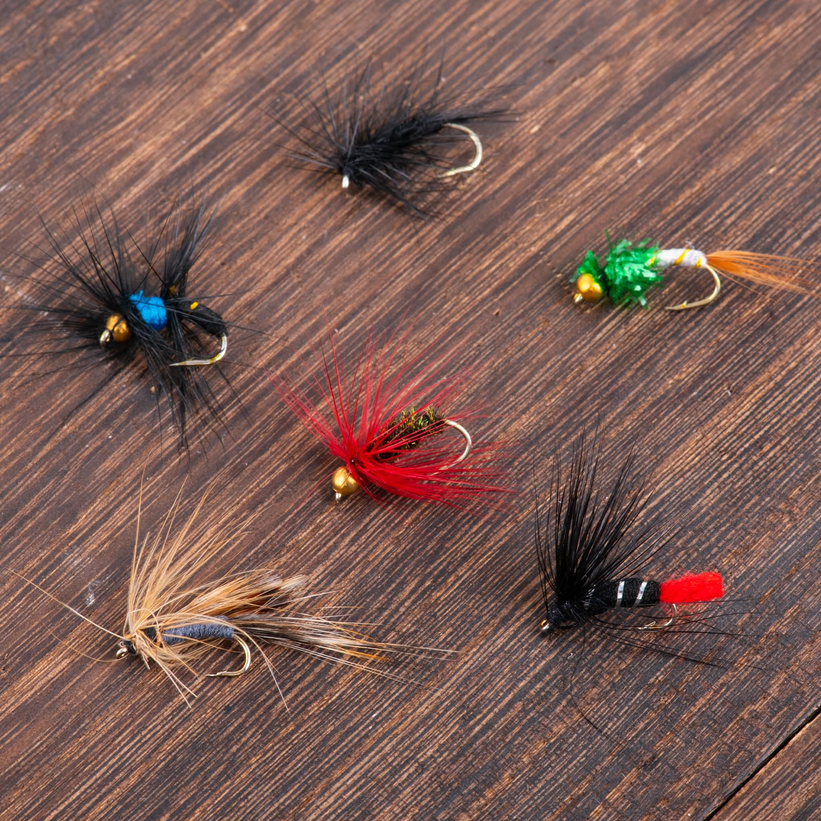 Goture 30pcs Fly Fishing Flies Kit - Dry Flies, Wet Flies, Streamers & Nymphs for Trout, Bass, Steelhead & Salmon - Perfect Fly Fishing Lures & Gifts for Anglers - Ideal for Freshwater Fishing, River & Lake Adventures