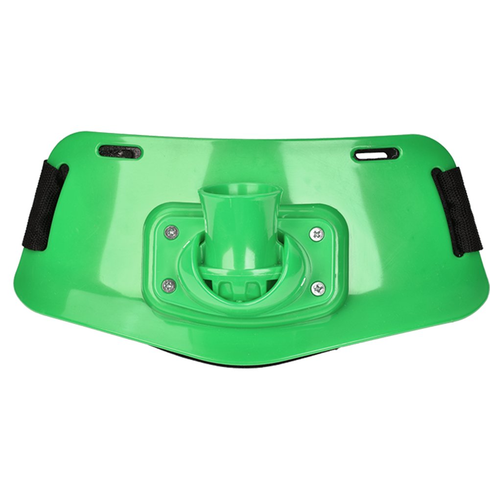 **Adjustable Fishing Rod Holder Belt for Saltwater & Freshwater Fishing - Boat & Shore Fishing Gimbal Waist Belt (Green) - Perfect for Fighting Big Fish & Hands-Free Angling**