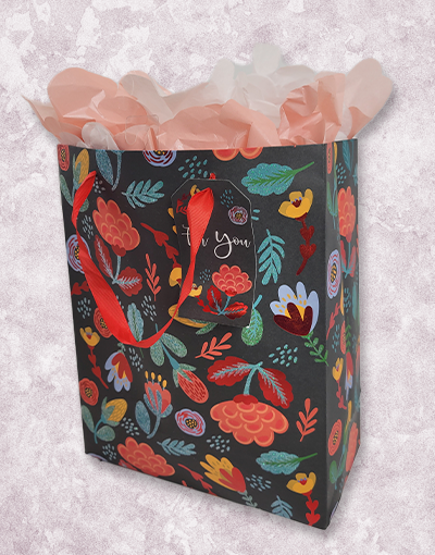Cottagecore Floral Gift Bags for Garden Lovers - Perfect for Weddings, Bridal Showers & Cottagecore Aesthetic Decor