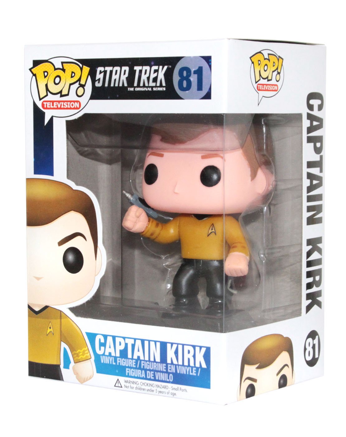 Funko POP! Star Trek Captain Kirk Vinyl Action Figure - Collectible Toy for Fans & Gift Idea | Display for Home, Office, or Star Trek Themed Parties