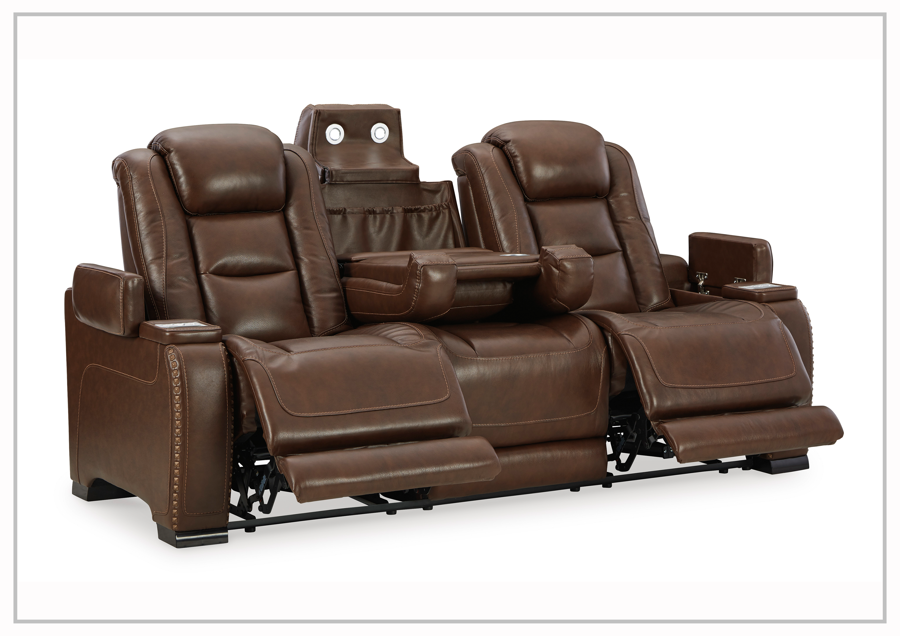 Gio Italia Ava Triple Power Reclining Sofa - Ultra Comfortable 3-Position Electric Recliner with USB Charging | Perfect for Living Room, Home Theater & Family Relaxation
