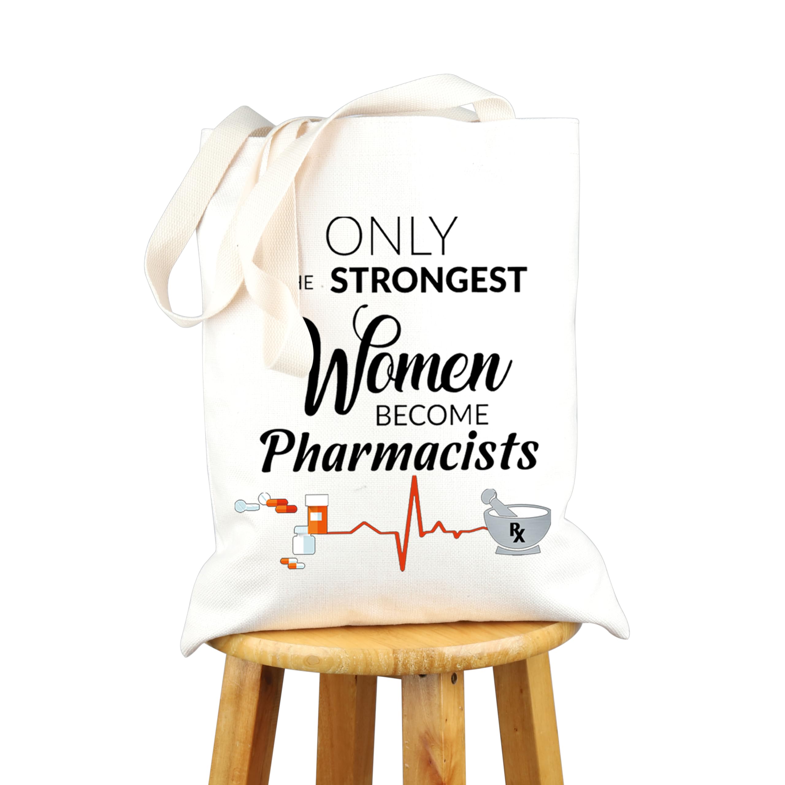 VAMSII Women's Pharmacist Tote Bag - Perfect Pharmacy Technician Gift for Graduation, Appreciation & Work - Durable Shoulder Bag for Pharmacists & Pharmacy Students - Ideal for Work, School & Everyday Use