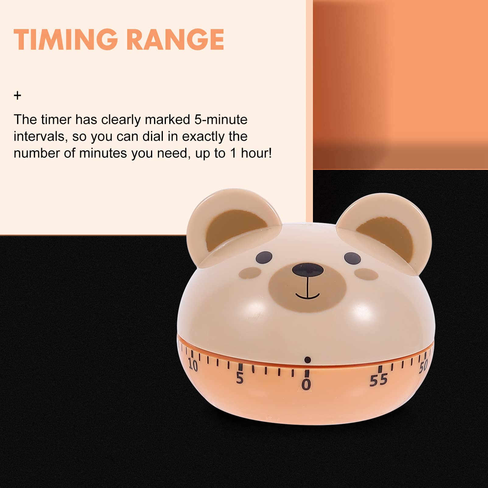 1pc Cartoon Kitchen Timer - Mechanical Countdown Timer for Baking, Cooking, Study & Learning | Practical Time Reminder for Home, School & Office Use