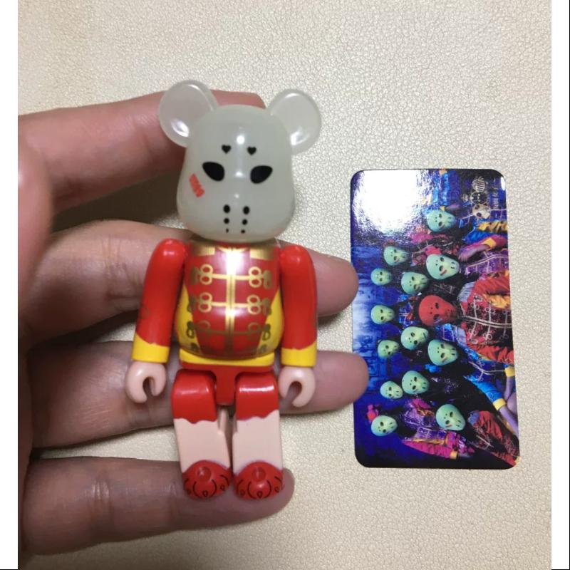 Bearbrick Series 30 HORROR Masked Girl 100% Collectible Figure - Limited Edition Japanese Vinyl Art Toy for Horror Fans & Anime Collectors - Perfect for Display, Gifts, and Pop Culture Enthusiasts