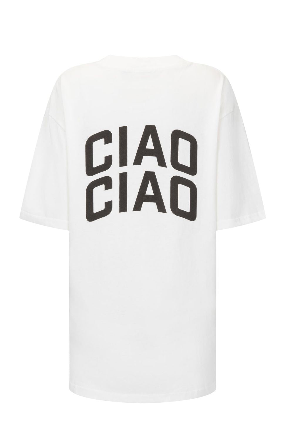Ciao Ciao Snow Print T-Shirt - Soft Cotton Graphic Tee for Women & Men - Winter Holiday Christmas Casual Wear