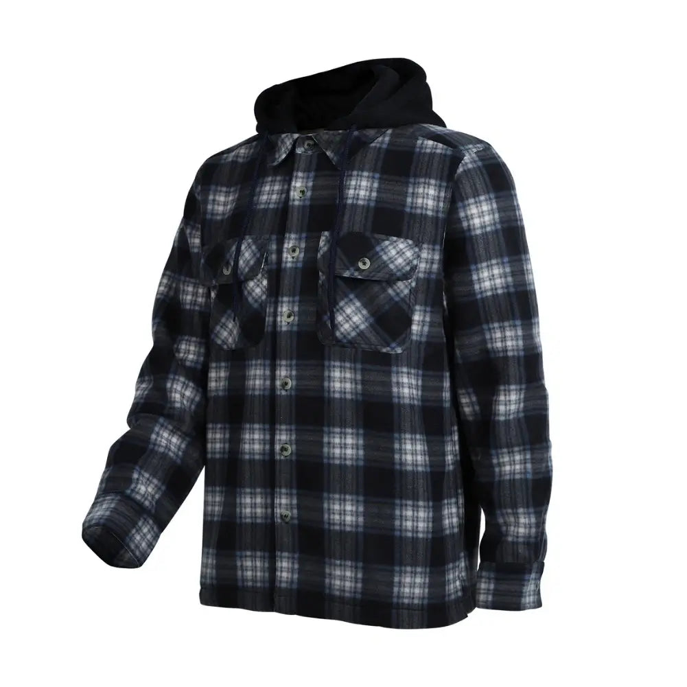 Men's Warm Plaid Berber Fleece Lined Jacket - Winter Outdoor Casual Coat for Hiking, Camping & Daily Wear