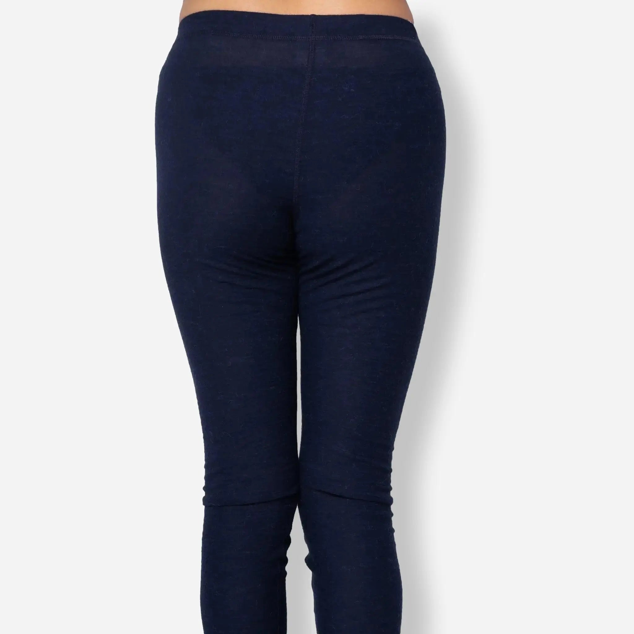 Ultralight Women's Alpaca Wool Leggings - 160 GSM Thermal Base Layer for Hiking, Yoga & Winter Comfort
