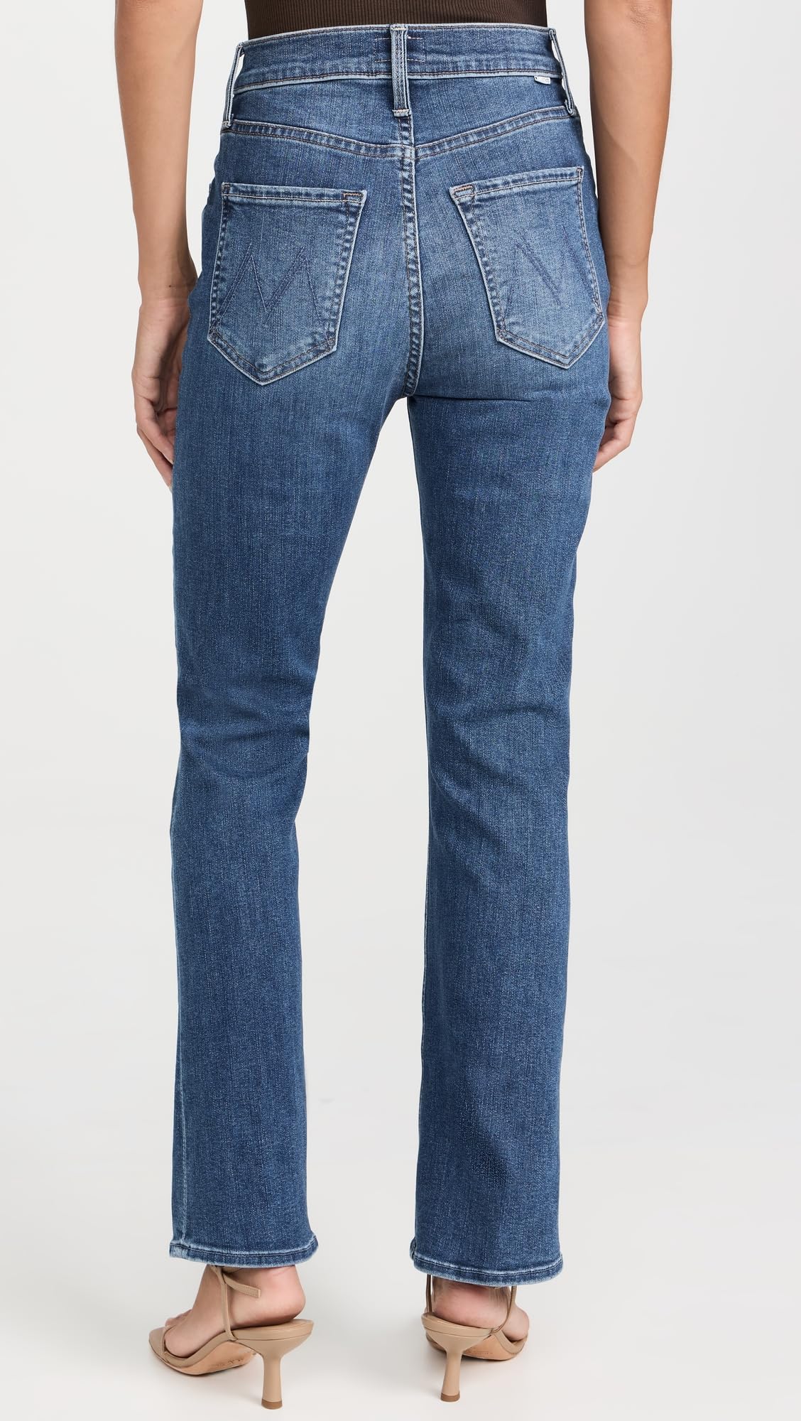 MOTHER Women's The Tripper High-Rise Distressed Skinny Jeans - Stretch Denim for Comfort & Style - Perfect for Casual Outings & Date Nights