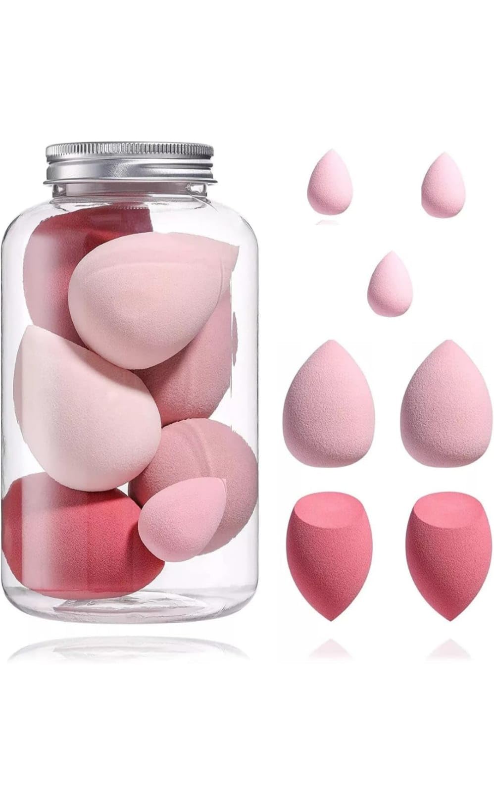 SHISHI 6-Piece Makeup Sponge Set (4 Large + 2 Small) - Beauty Blender for Flawless Foundation, Cream & Powder Application - Wet & Dry Use - Perfect for Professional Makeup, Contouring & Everyday Beauty Routine