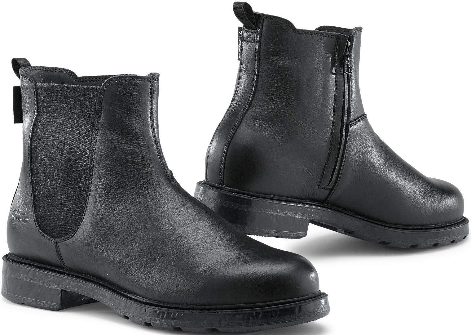TCX Staten Waterproof Classic Leather Motorcycle Boots for Men - Black Size 42 | Durable Riding Boots for All-Weather Protection | Perfect for Motorcycle Touring, Commuting & Adventure Riding