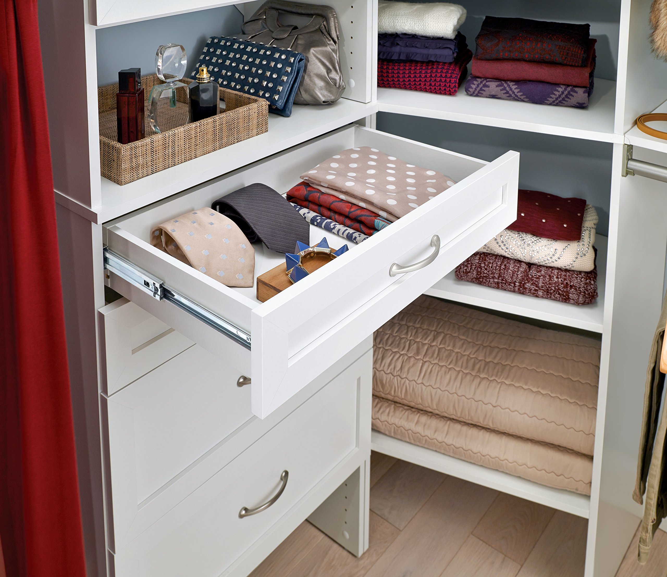 ClosetMaid SuiteSymphony Wood Closet Drawer - Shaker Style Storage Organizer for Clothes & Accessories, 25
