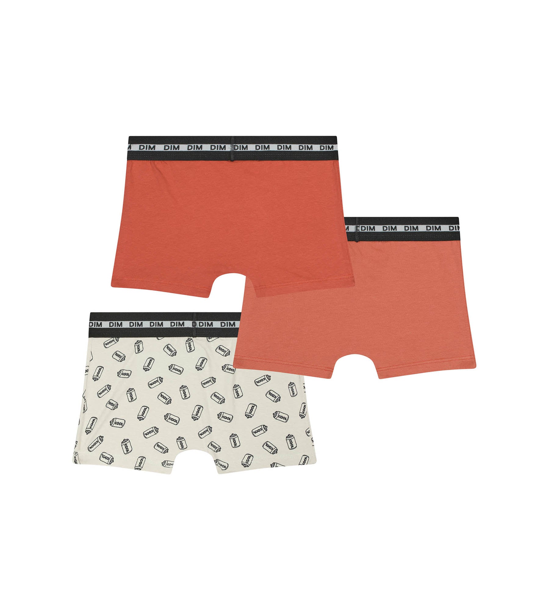 3 Pack Boys' Soda Orange Dim Cotton Stretch Boxer Briefs - Soft, Breathable Underwear for Kids - Perfect for School, Sports & Daily Wear