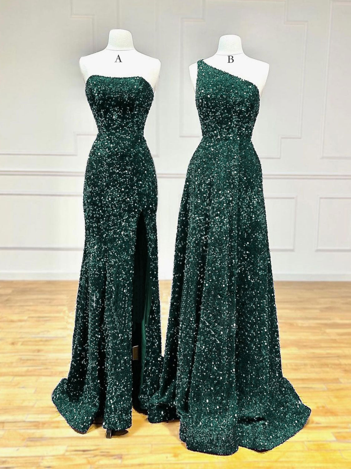 Elegant Velvet Sequin Mermaid Burgundy Long Prom Dress for Women | Formal Evening Gown | Perfect for Homecoming, Wedding Guest & Special Occasions