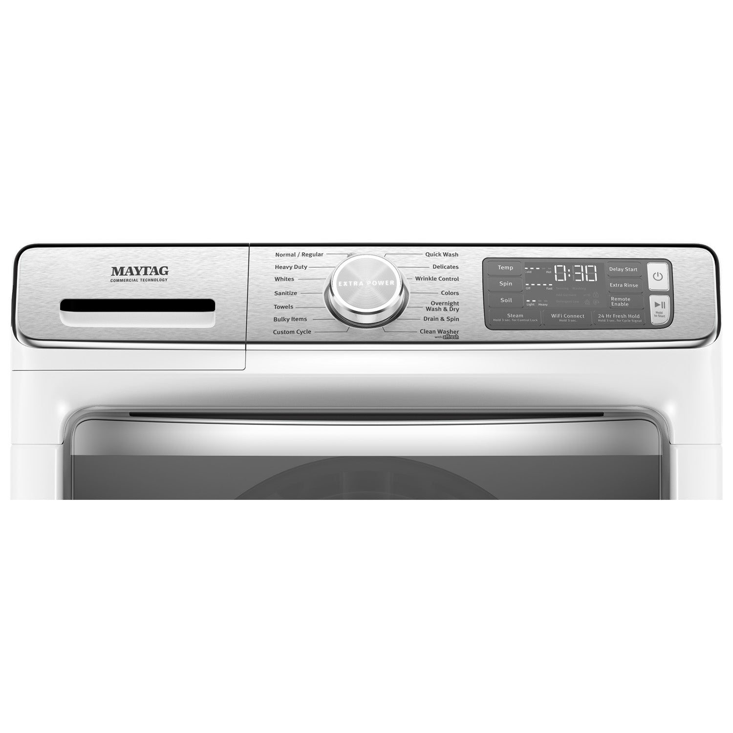 Maytag White Front Load Washer 5.8 cu ft & Gas Dryer 7.3 cu ft Laundry Set MHW8630HW/MGD8630HW - Perfect for Large Families & Heavy Duty Laundry Needs