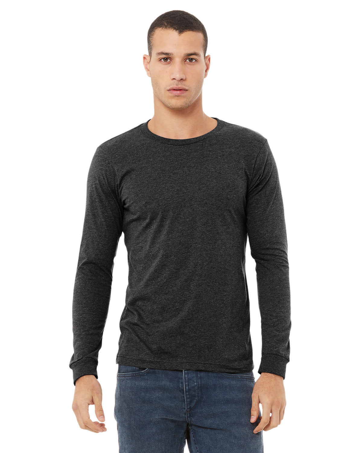 Bella + Canvas 3501CVC Unisex CVC Jersey Long Sleeve T-Shirt - Soft Cotton Blend Crewneck Tee for Men & Women - Perfect for Casual Wear, Layering & Everyday Comfort