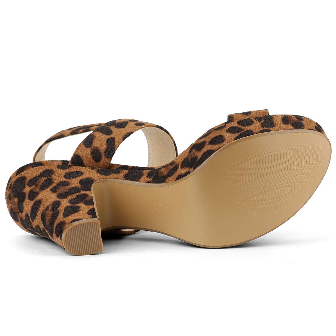 Allegra K Women's Chunky High Heel Slingback Sandals - Platform Heels for Women | Perfect for Weddings, Parties & Night Out
