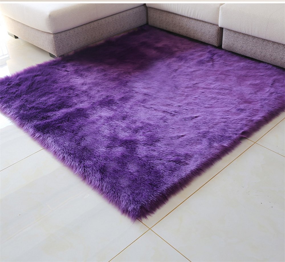 Luxury Soft Faux Sheepskin Fur Rug - Plush Area Rug for Bedroom, Living Room, Nursery | Non-Slip Floor Mat, Sofa Cover & Seat Pad for Cozy Home Decor
