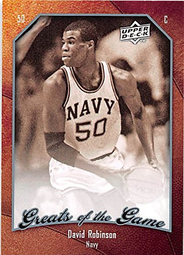 David Robinson Navy Midshipmen Basketball Card - 2010 Upper Deck Greats of the Game #80 - Perfect for Sports Collectors, NBA Memorabilia Fans & Investment Collectibles