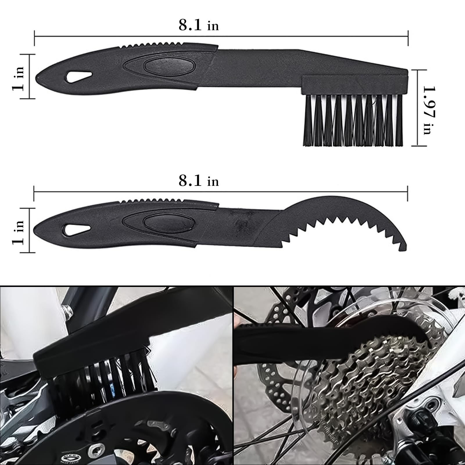 Motorcycle & Bicycle Chain Cleaner Kit - Professional Bike Gear Cleaning Brush Tool for Chain Maintenance | Perfect for DIY Bike Wash & Motorcycle Care at Home