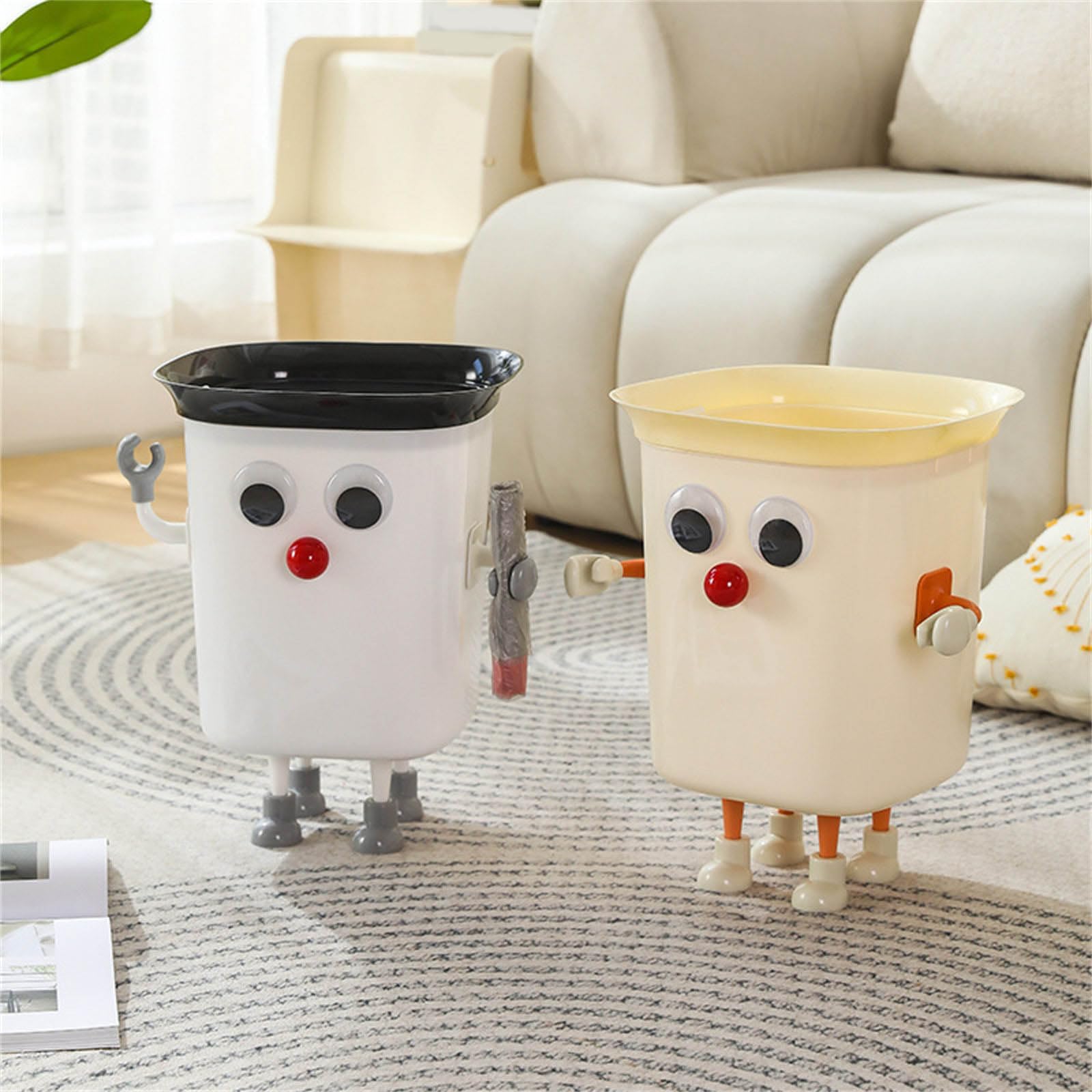 Funny Large Eye Trash Bin - DIY Kitchen Garbage Can for Office, Kids Bedroom, Bathroom & Home Decor | Eco-Friendly Waste Container for Organizing Spaces