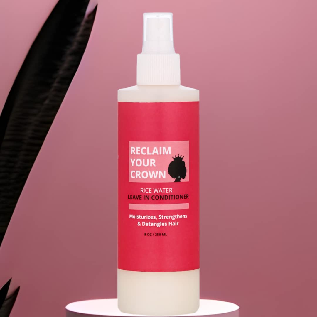 Rice Water Leave-In Conditioner for Hair Growth & Moisture - Hydrates Dry Hair, Softens & Strengthens - Perfect for Daily Use, Damaged Hair Repair & Natural Hair Care