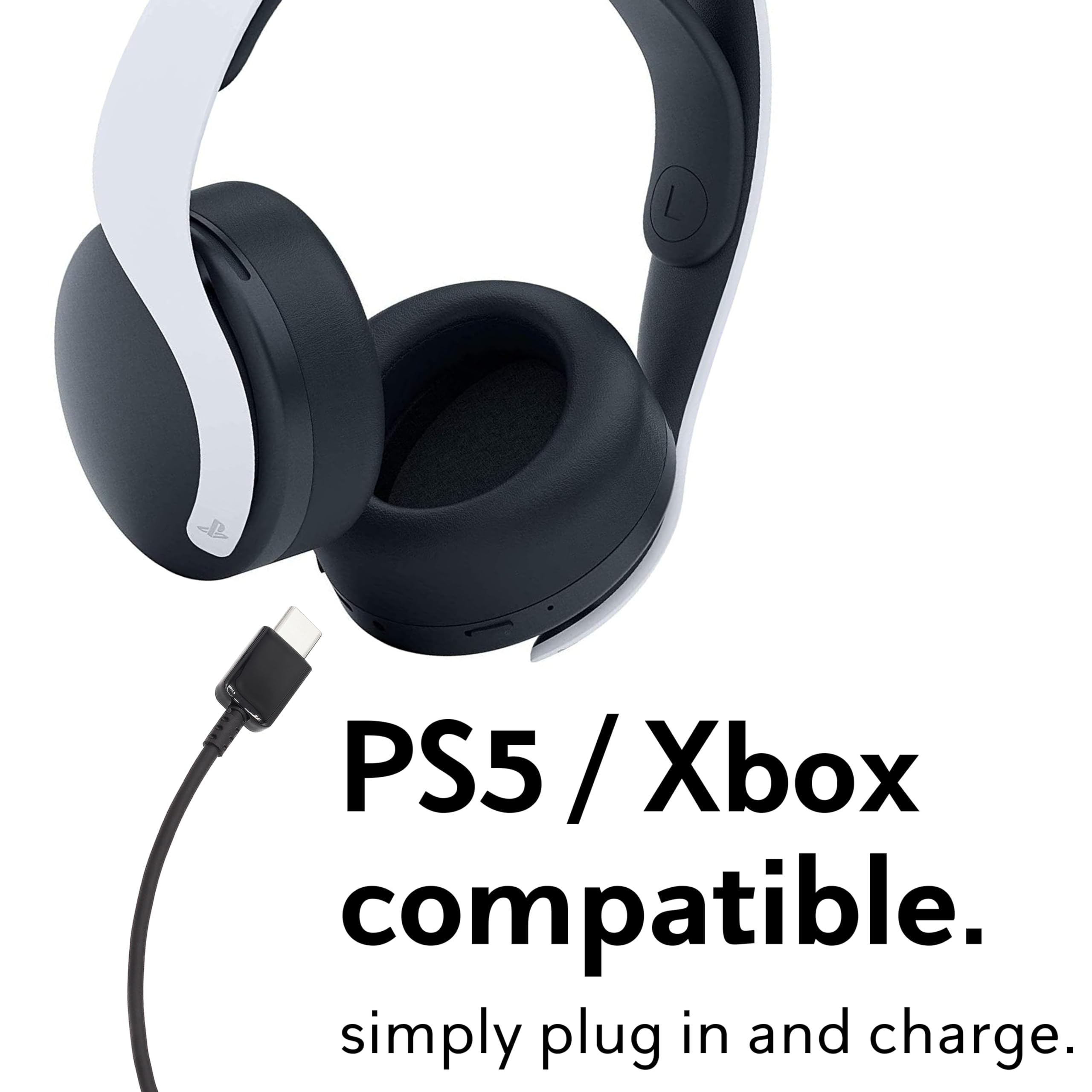 Fast Charging USB-C Cable for PS5 DualSense Edge, Pulse Explore Earbuds, Pulse 3D/Elite & Xbox Series X|S Controllers - 1.2m Replacement Power Cord with Quick Charge - Perfect for Gaming Sessions & Travel Accessories