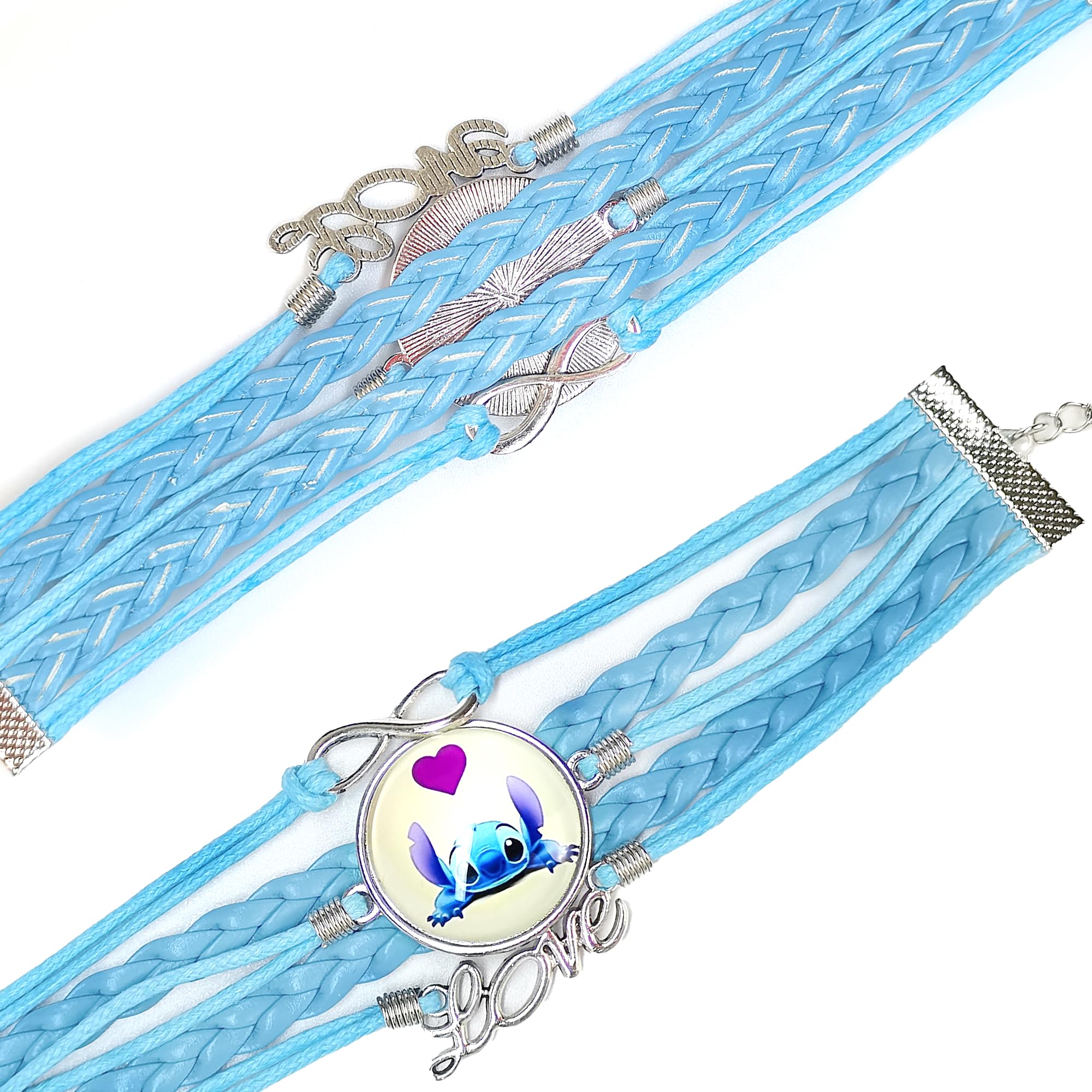 Stitch Charm Bracelet for Women - Cute Disney Stitch Jewelry, Perfect Birthday Gift for Her, Party Favors & Everyday Wear