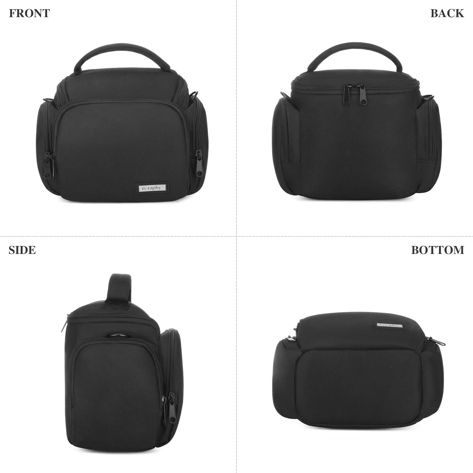 **Waterproof DSLR SLR Camera Bag Crossbody - Durable Photography Case for DSLR, SLR Cameras, Lenses & Flashes - Perfect for Travel, Hiking & Outdoor Photography (Men & Women)**
