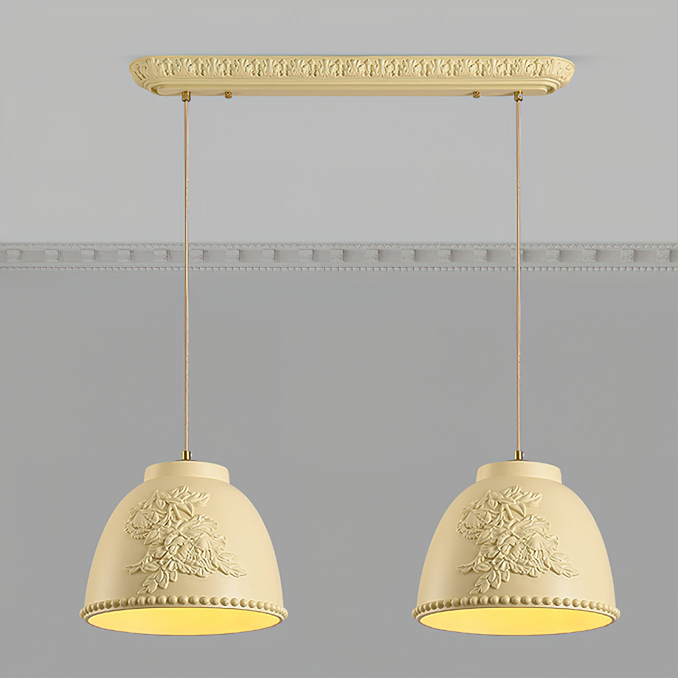 Handmade Carved Resin Pendant Light - Modern Boho Ceiling Fixture for Living Room, Bedroom & Dining Room Decor