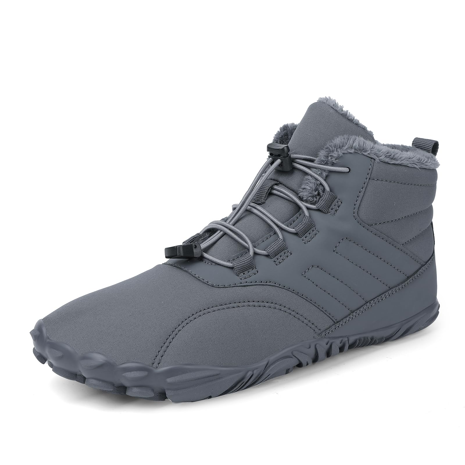 **Barefoot Minimalist Hiking Boots for Men & Women - Zero Drop Sole, Wide Toe Box, Waterproof Winter Boots - Warm & Comfortable for Outdoor Trekking & Trail Adventures**