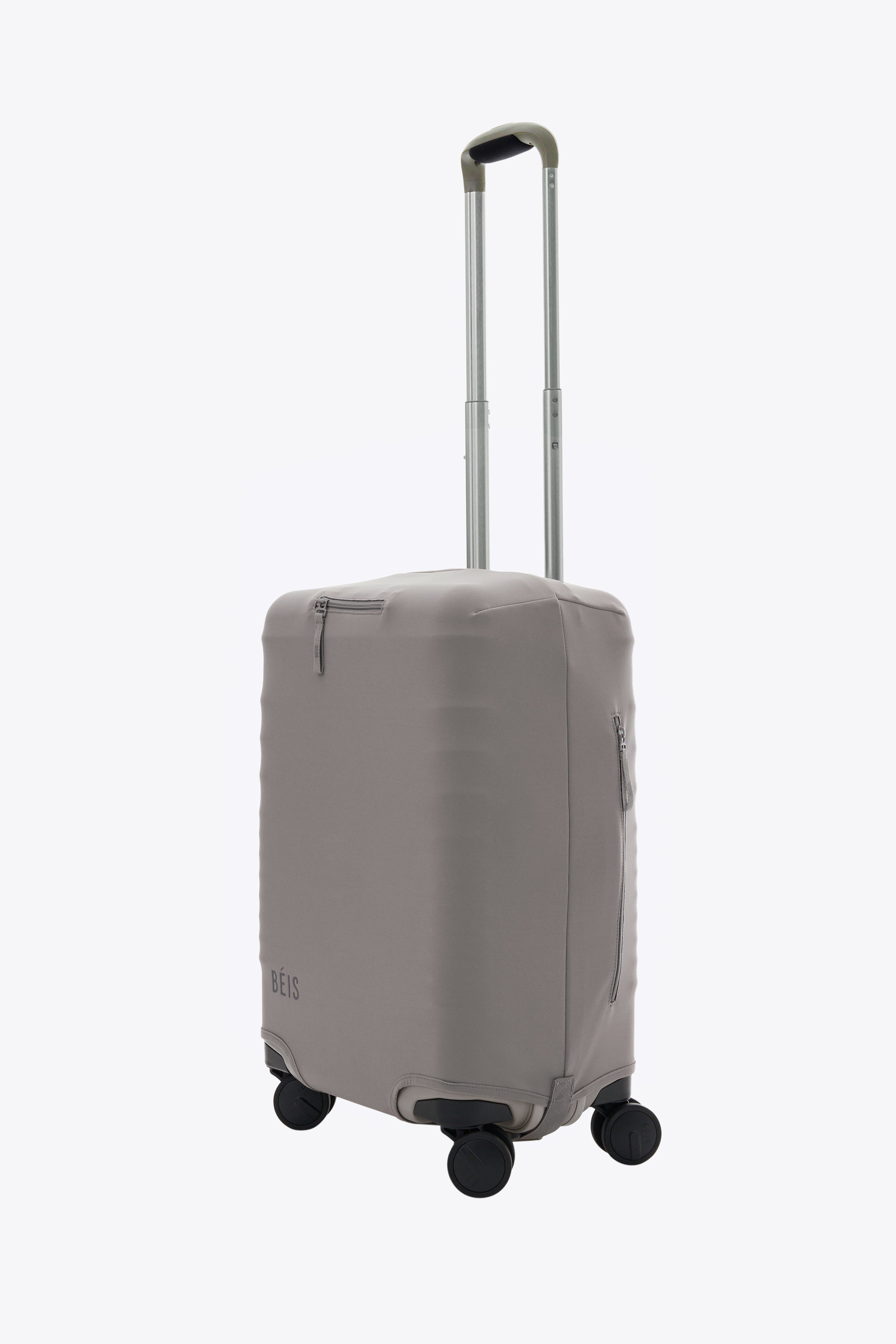 Premium Grey Carry On Luggage Cover - Waterproof & Scratch-Resistant Travel Protector for Airlines (Perfect for Business Trips & Weekend Getaways)