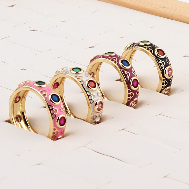 Evil Eye Bohemian Enamel Thumb Ring for Women | Turkish Nazar Boncuk Protection Jewelry | Handmade Silver Plated Statement Ring for Good Luck, Spiritual Protection & Fashion Accessories | Perfect for Boho Chic, Festival & Everyday Wear