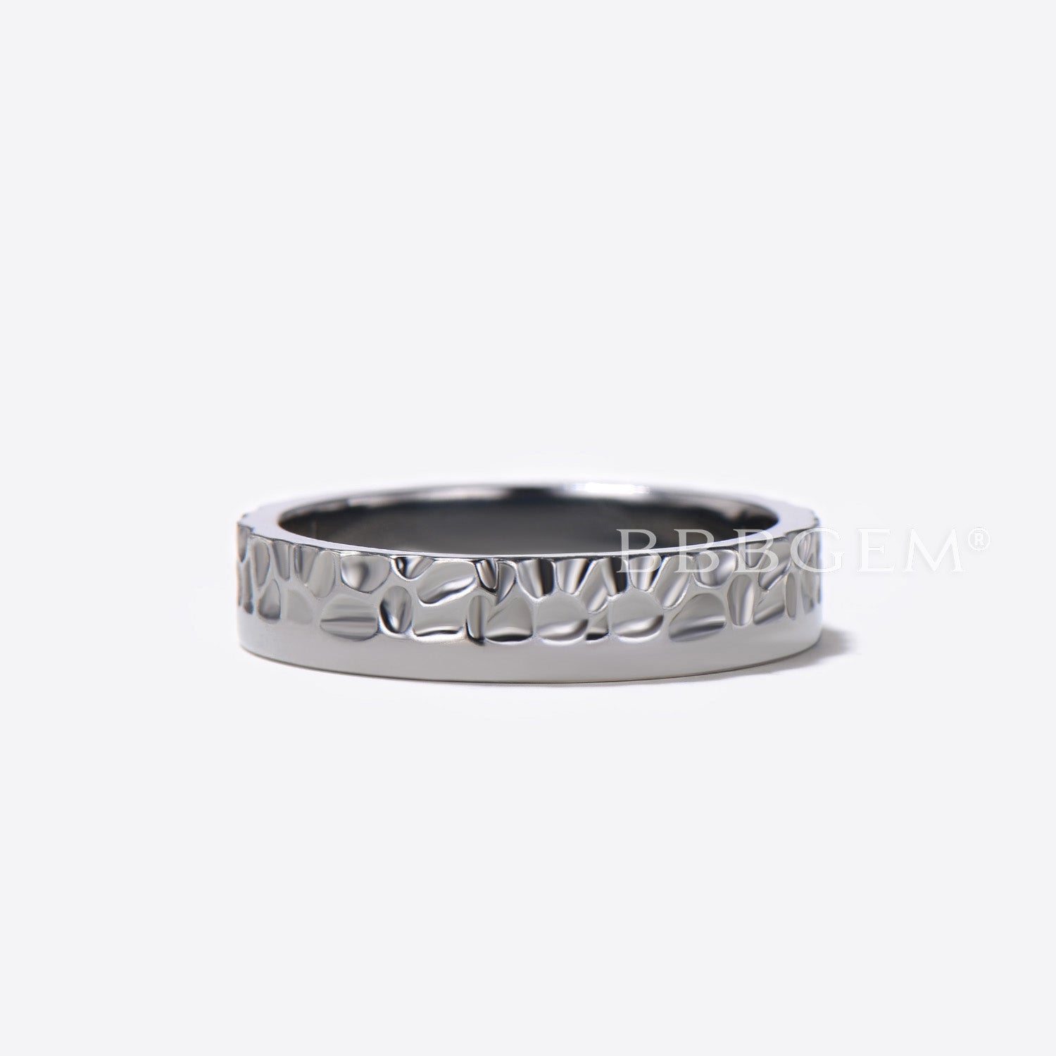 Handmade Hammered Sterling Silver Wedding Band for Men & Women – Durable & Comfortable Unisex Ring for Weddings, Anniversaries, and Everyday Wear